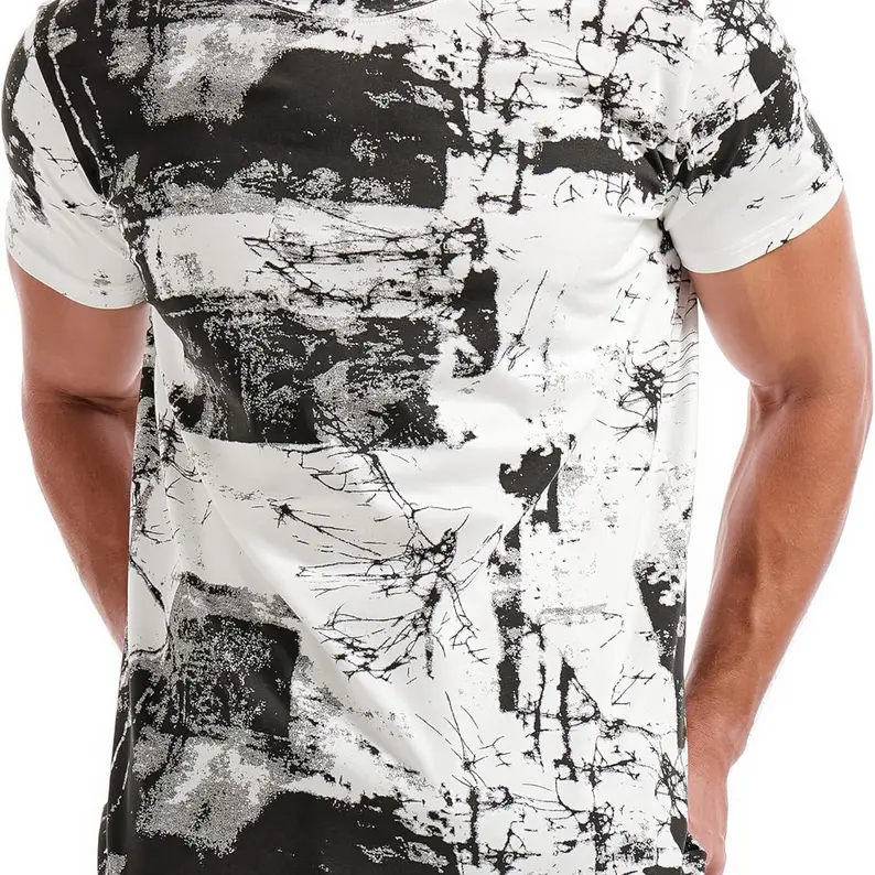 KLIEGOU Mens Hipster Hiphop Tees - Fashion Print T-Shirts Stay Cool