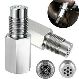 Universal O2 Sensor Spacer Adapter M18x1.5 - New Stainless Steel Extension Pipe Fitting - Car Extension Screw,Universal Automotive Repair Tool Accessory. Help Reduce Check Engine Light