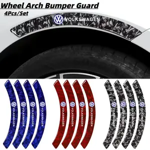 Carbon Fiber Forging Wheel Eyebrow Protector Sticker, Anti-Scratch Decoration for All Volkswagen Models, Car Accessories