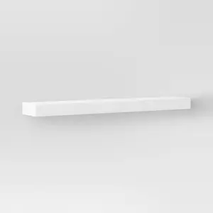 Threshold Modern Wood Wall Mounted Shelf Storage Decorative Floating White 36"