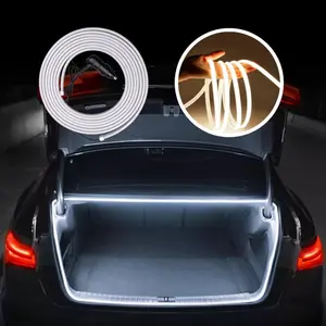 Universal Rear Trunk LED Light Strip Car Interior Led Vehicle Accessories Cargo Area Lighting Kit, Led Car Lights 12V White for SUV Sedan Truck Van Plug and Play Cigarette Lighter Hardwire Waterproof Camping Road Trip Emergency Night Use Cuttable Design