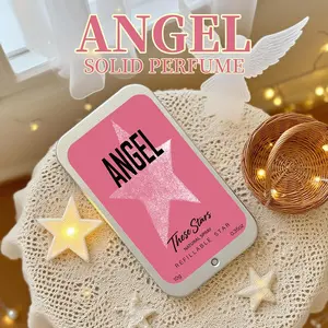 Angel Pentagram Women's Solid Perfume 10g, Long-Lasting Fresh Oriental Fruity Scent, Contains Citrus, Lemon, Jasmine, Rose, Amber, Musk, Wood Notes