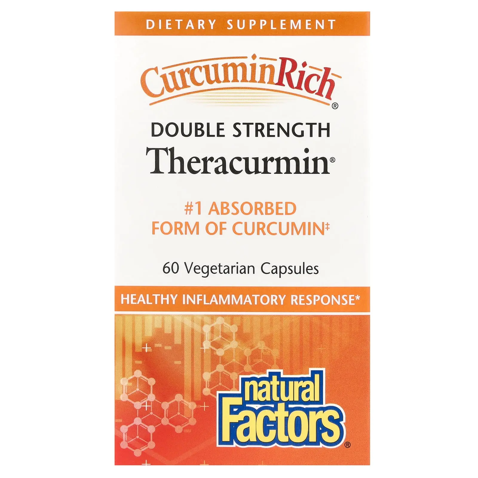 Natural Factors CurcuminRich®, Theracurmin®, 60 mg, 60 Vegetarian Capsules