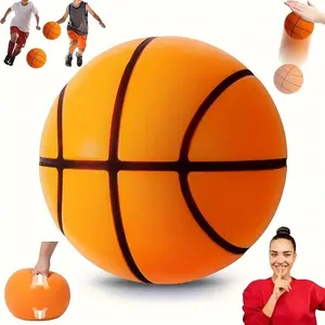 3D concave groove silent ball, solid sponge for bouncing the ball, indoor silent basketball. Soft foam material with rebounding comfort, silent noise reduction without disturbing neighbors. Suitable for children's home play, indoor dribbling practice, and