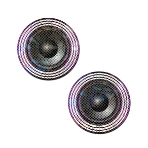 PASTEASE Pasties - Speaker Subwoofer Nip Pasties for Bass Heads Headbangers & Bass Bunnies - Sticky Adhesive Covers - Hypoallergenic Seamless Covers for Women Womenswear