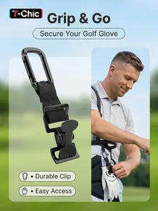 Golf Glove Clip Belt Hook with Metal Buckle, Safety Glove Holder for Construction Gloves, Men's Golf Accessories, Golf Gear