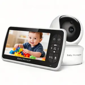 5-inch high-definition monitor features infrared night vision, VOX voice-activated wake-up, two-way intercom, room temperature monitoring, and a lullaby function, and is designed for infants, Toddlers, the elderly, and pets