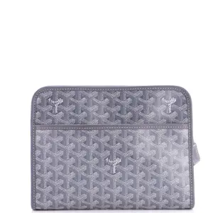 Pre-owned Goyard Canvas Coated Clutches & Wristlets Jouvence Toiletry Pouch Coated Canvas MM by Rebag
