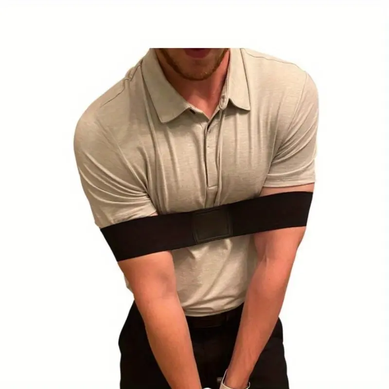 Golf Swing Correcting Arm Band Training Aid, Anti Chicken Wing Posture Corrector Strap for Beginner Golfer Build Swing Muscle Memory