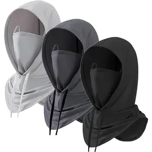 3 Pack Summer Balaclava Sun UV Protection Windproof Hood Breathable Full Head Mask Face Cover for Men Women Motorcycle Cycling Fishing Lightweight