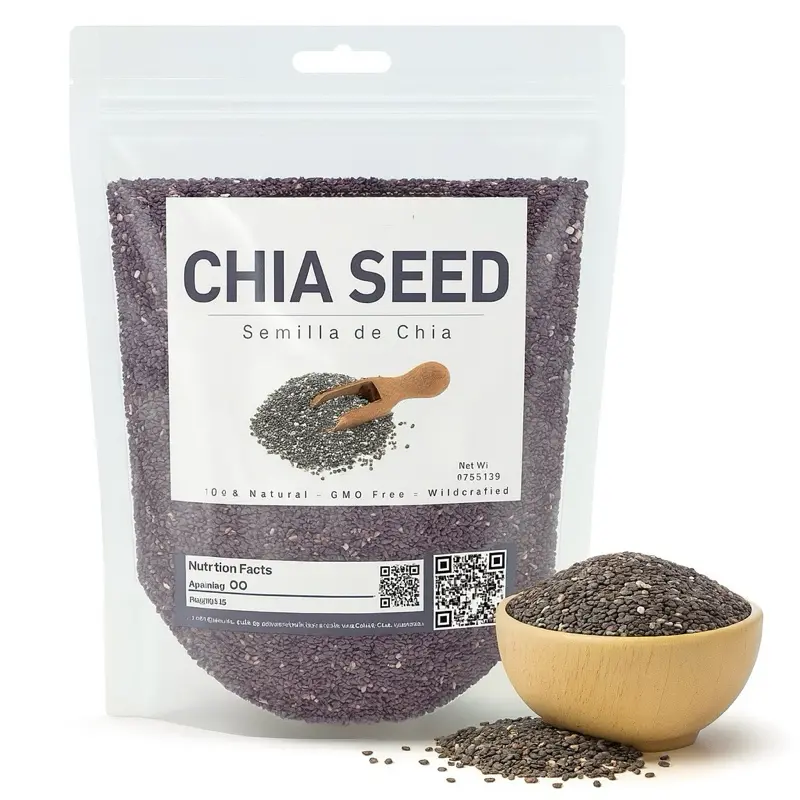 Premium Chia Seeds natural , Semillas De chia naturales de Mexico with omega 3 , good fiber Snack