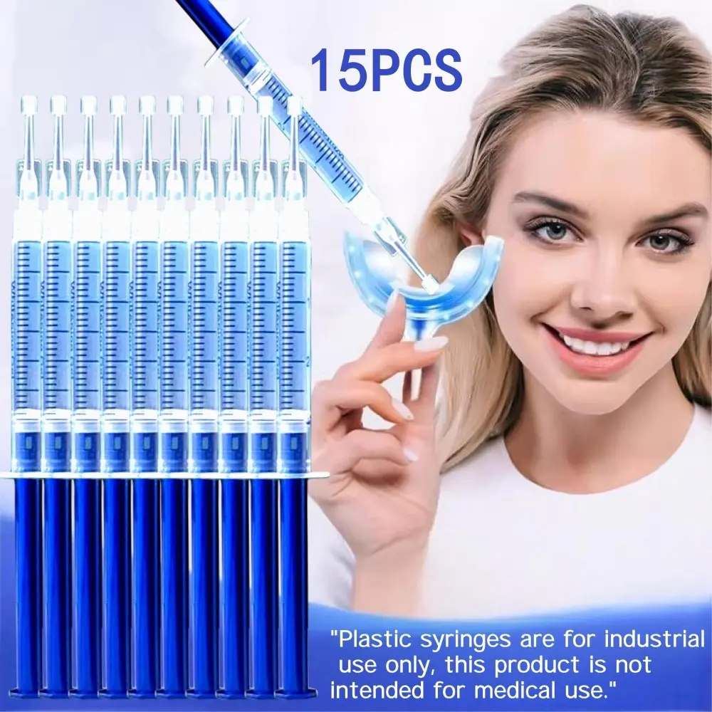 15-Pack Teeth Whitening Gel Pens, Teeth Whitener Pen, Teeth Brightener, Deep Cleaning Tooth Stain Remover, Teeth Stain Cleaner, Professional Dental Care Tools, Fda Registered Oral Hygiene Products
