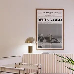 Delta Gamma Sorority New York Times Article  poster