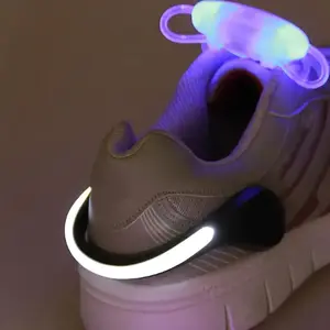 2 Piece Shoe Clip Light Running Walking Sports Glowing Shoe Clips Mini Outdoor Night Running Cycling Warning Lights