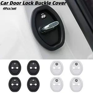 4 Pcs Car Door Lock Protection Pad, Shock Absorber Buffer Pad for Hyundai All Models, Automotive Accessories, Durable & Reliable