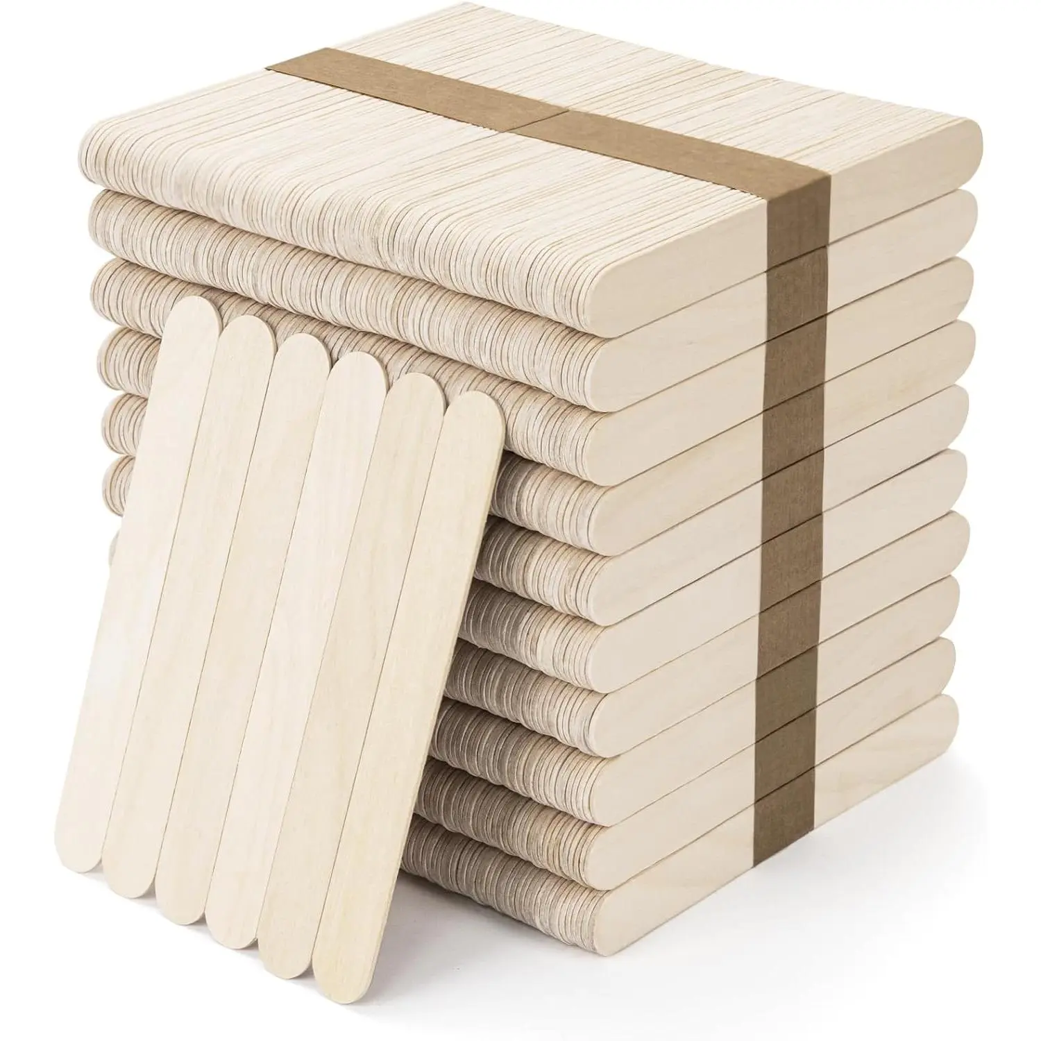 1000 count Wooden Popsicle Sticks for Crafts, 6 Inch Wooden Craft Sticks, Wide Lollipop Sticks,  Sticks Ice Pop Sticks for Creative Designs or  Education, Home Art Projects