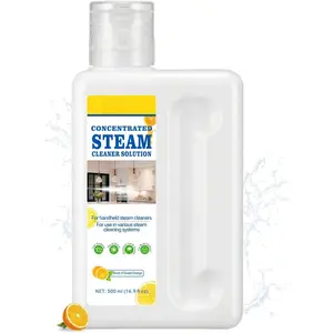 20X Concentrated Multi-Surface Steam Mop Solution with Demineralized Water for Steam Cleaners-For  Steam Mops & Machines, Cleans Floors, Curtains, Carpets & Fabrics,16.9 fl oz (Orange)