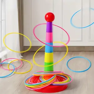 Interactive Toy Set, 6/12/24 Pieces Throwing Game Combo, Family Fun Game, Outdoor Throwing Ring Toys, Colorful Throwing Rings, Perfect for Family Gatherings