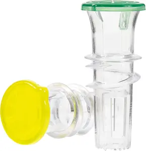 Lemon Squeezer – 2-Pack Lemon-Juicer – BPA-Free Plastic Lime Juicer– Compact Juice Extractor Citrus Press with Lid – Squeeze Lime for Cocktails, Drinks