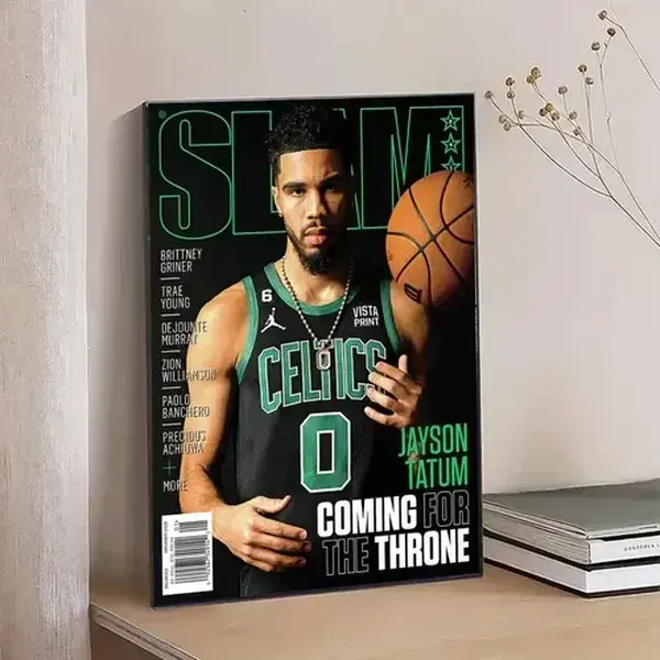 Magazine Jayson Tatum Boston Celtics Cover NBA Poster