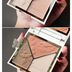 Contour & Highlight Palette – Shimmer & Matte Sculpting Powder