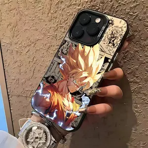 Anime Hot Super Saiyan Goku Protective Phone Case Casing Protector Suitable for iPhone 17 16e 16 15 14 13 12 11 Mini Pro Max Air X XR XSMAX 8 7 Plus Anti Fall Matte Back Cover Protection