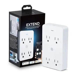 4 Outlet Plug with Surge Protection - Compatible with Alexa &  , White: 1-Pack