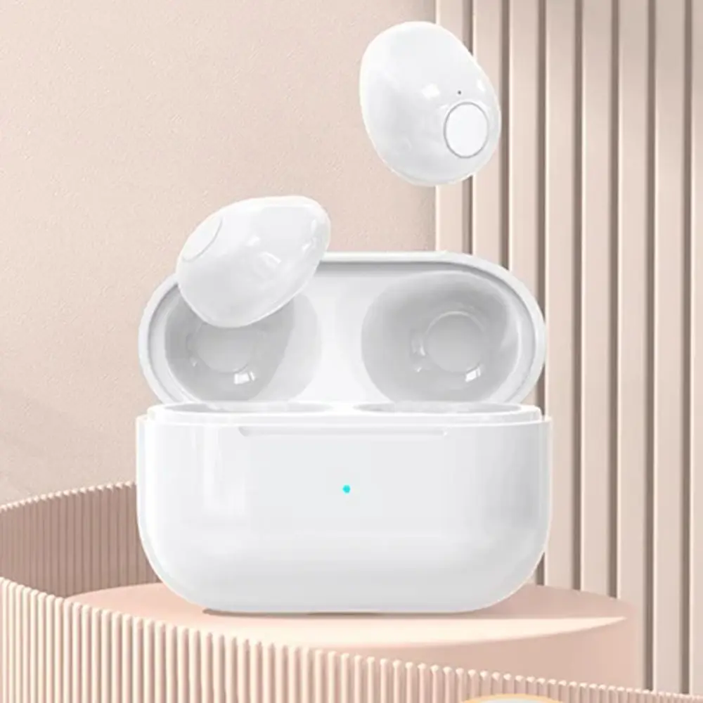 True Wireless In-Ear Headphones - Noise Cancelling True Wireless Headset, Bluetooth, ENC, HD Call Mic, Deep Bass, Long Standby, Stereo Surround Sound, Voice Assistant, Invisible Mini Portable for Gym, Gaming