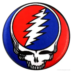 Grateful Dead Steal Your Face Button