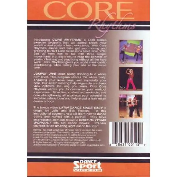 USED Book - CORE RHYTHMS Dance Exercise Program JUMPIN JIVE /Bonus Video Latin Dance Made Easy (Unknown) - english