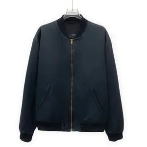 CALUXA- Versace Black Tiger Embroidered Cotton Zip Jacket Size 48