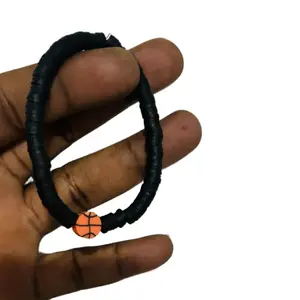 Beaded Basketball Bracelet - Perfect for Sports Fans
