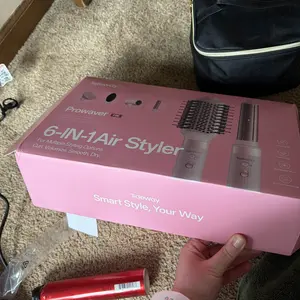 Product Review of Tideway Prowaver 6 in 1 Hot Air Styler Wrap w/ Ionic Tech, Dual Voltage (100-240V) High-Speed Hair Dryer Brush Auto Wrap Curlers, Volumizing Styling Blower Brush with Travel Bag, Perfect Present for Women Friend Family Gift Christmas New Year Viral from j** **