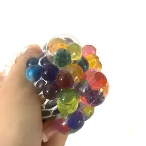Vent grape ball hand pinch colored bead grape ball decompression whole person pinch music toy new strange toy