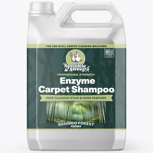 Enzyme Carpet Shampoo - 64oz, Deep Cleaning Pet Stain & Odor Remover, Dog & Cat Mess-Urine-Accident Solution, All Machine Compatible