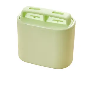 Large Ice Ball Mold with Lid, Dual Compartment Round Ice Maker, Whiskey Ice Cube Tray, Refrigerator Ice Cubes Holder, Ice Box