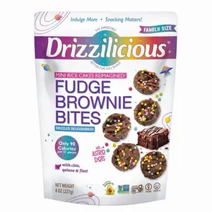 Drizzilicious Fudge Brownie Mini Rice Cakes, Big Bag Family Size 8 oz.