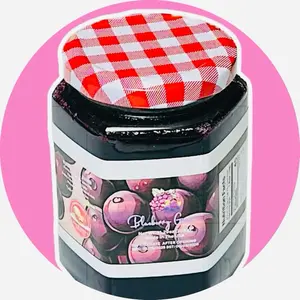 Sweet Dip with Grapes & Blueberry Jam Flavor Certified Private Kitchen Spread Low Sugar Nutritious Topping for Baked Goods Baking Preserves