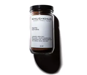 KHUS+KHUS MWYN Body Brine Fragrance Free Body Care with 90+ Vital Trace Minerals, Including Black Hawaiian Salt, Red Alaea Salt, Raw Israelian Sea Salt