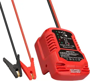 Jumper Start for Milwaukee Battery 18V for M18 Li-ion, Car Jump Starter Cables Adapter for 12V Car Up to 3.5L Gas or 3.5L Diesel Engine, with 11AWG Cable and Clamp Kit (Battery Not Included)