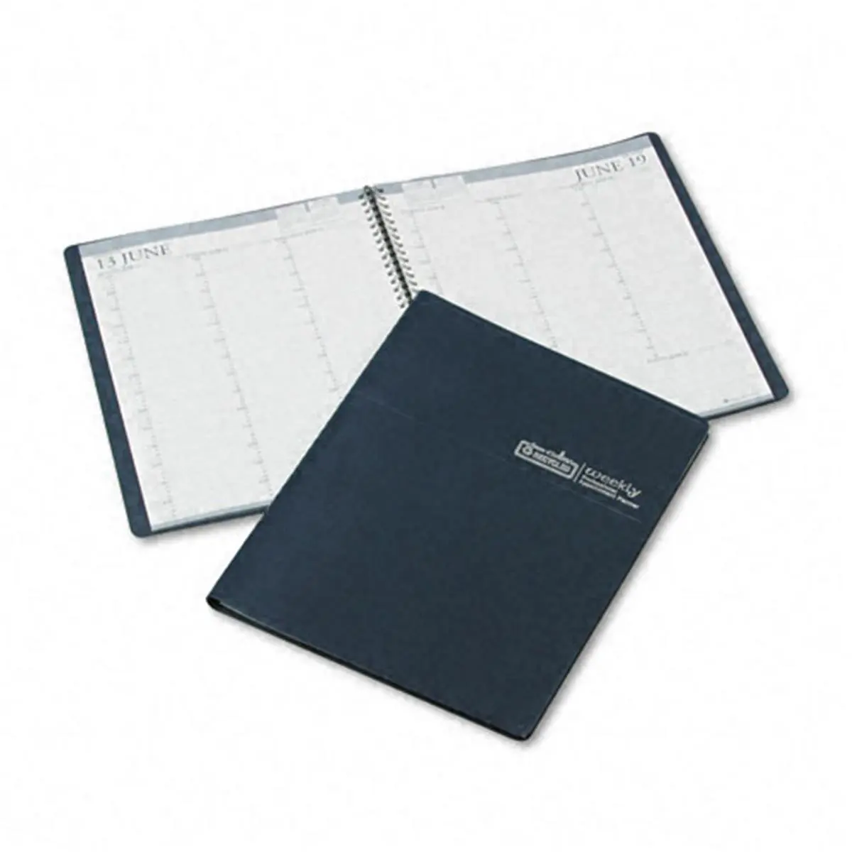 212 MAIN House of Doolittle Professional Weekly Notebook Planner - Blue, Current Year, Recycled Paper, Quarter-Hour Intervals, Vertical Layout Planners