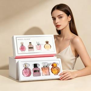 Women's Perfume Parfum Gift Set, Four-Piece Fragrance Collection, Long-Lasting Scent, Perfect for Daily Use, Dates, Parties, Elegant Aromas, Fragrance Gift Box