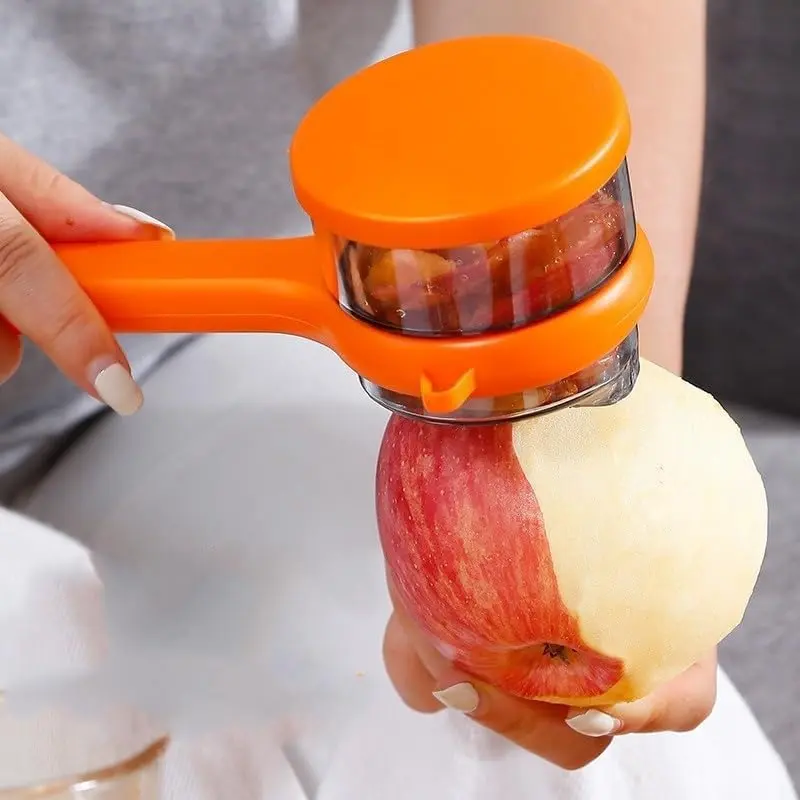 Fruit peeler, kitchen specific peeler, storage peeler, multifunctional household asparagus and pear peeler for home use (orange)
