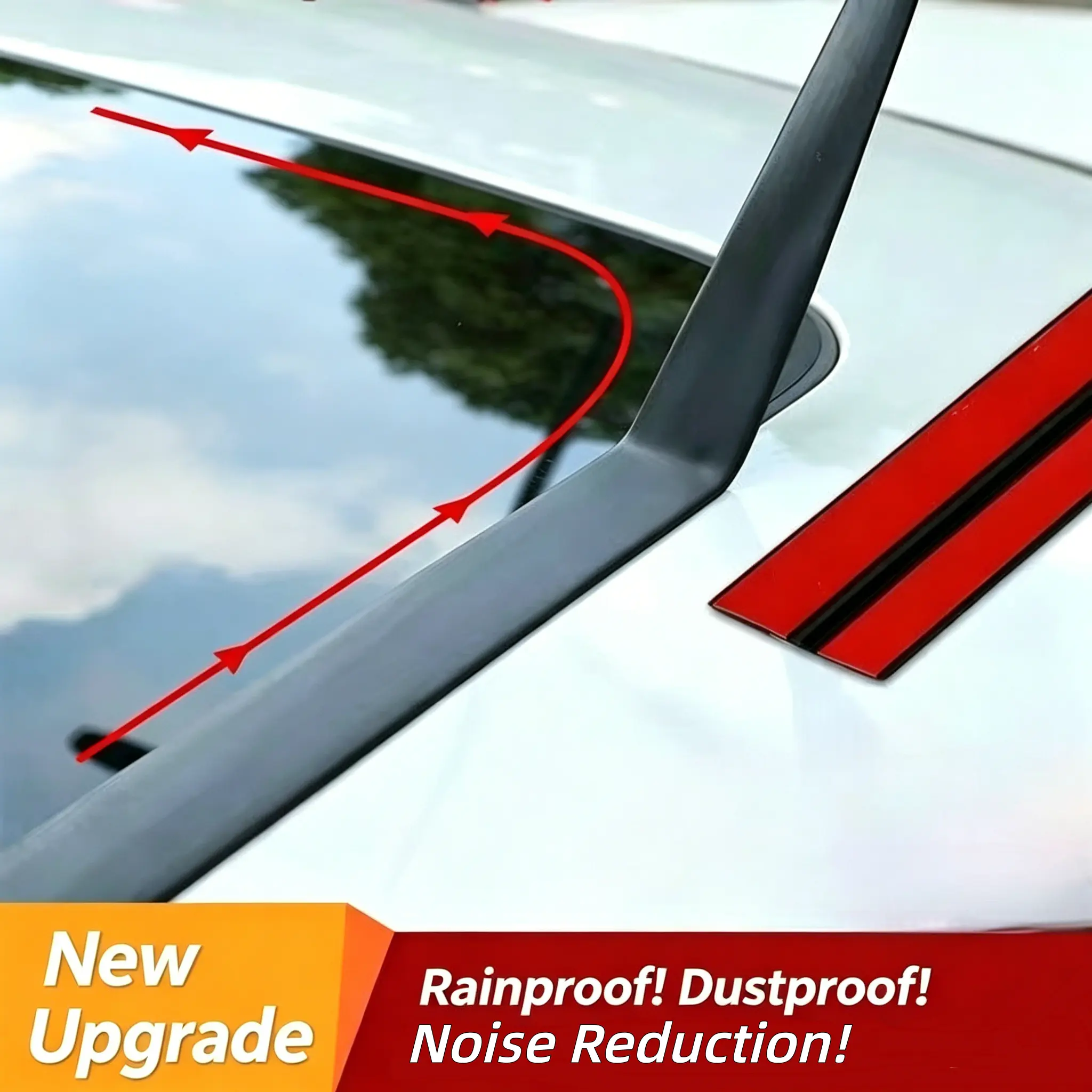 Automotive Self-Adhesive T-Type Rubber Seal Strip, Car Parts for Car Windshield & Sunroof, Waterproof, Dustproof Barrier, Noise Reduction, Easy-Installation Auto Exterior Decoration Trim