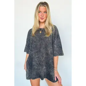 Weekend Awaits Mineral Wash Oversized Top - BACK IN STOCK