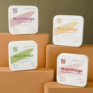 NutriHugs by MedHugs Family Saver Bundle - Organic Edible Fast-Melting Mixed Berry Strips, Dietary Multi-Vitamin & Iron Supplement, Supports Immune & Bone Health, Vegan, Non-GMO, Sugar Free Metabolism Support