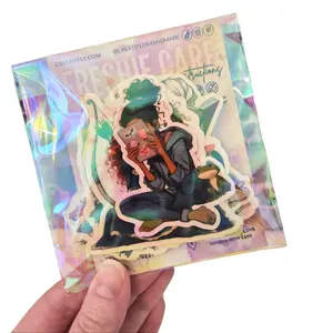 Sticker Bundles - Customize Your Kindle Book or Tablet Waterproof Glossy Glitter Holographic Stickers Anime Design