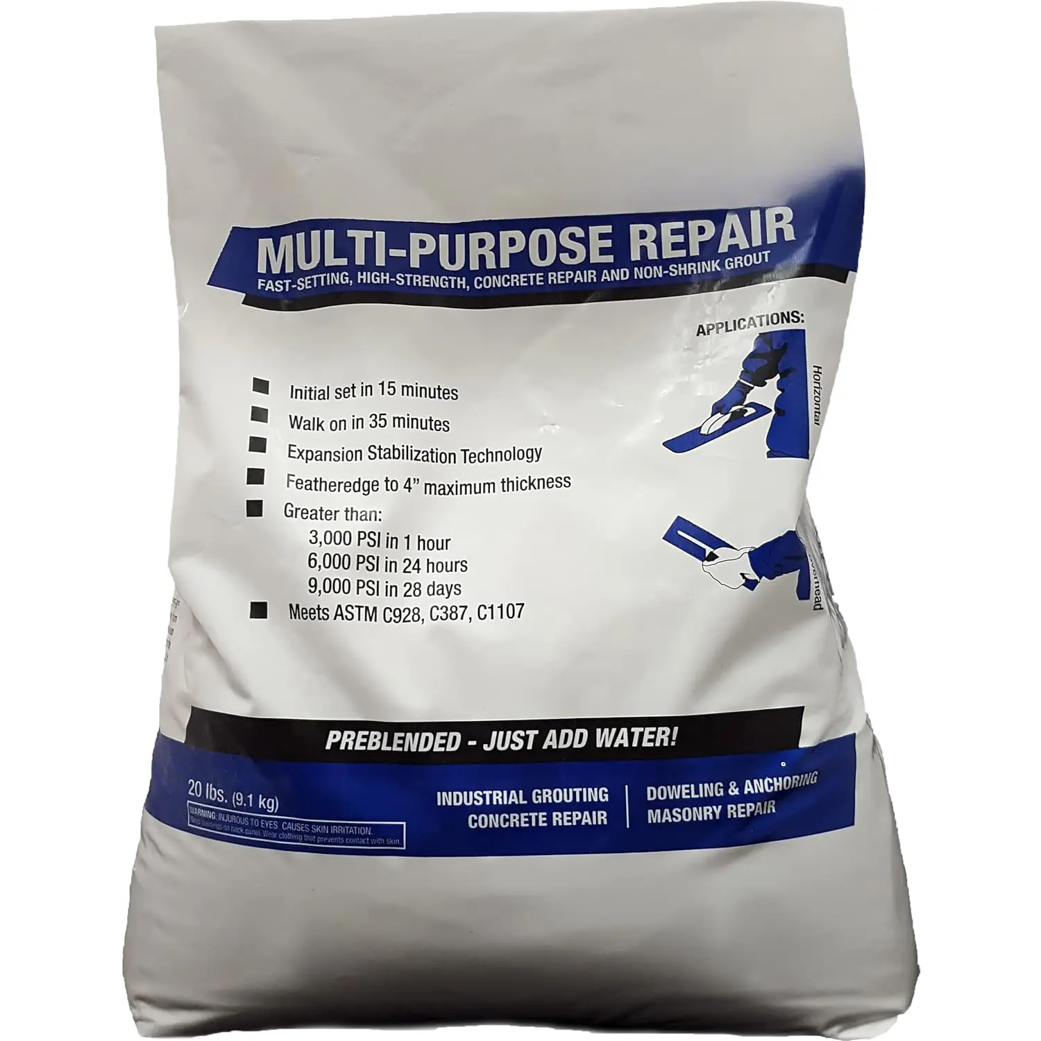 Multi-Purpose Repair - Repair Concrete, Stone, Masonry & Stucco (20 Pound, 1)