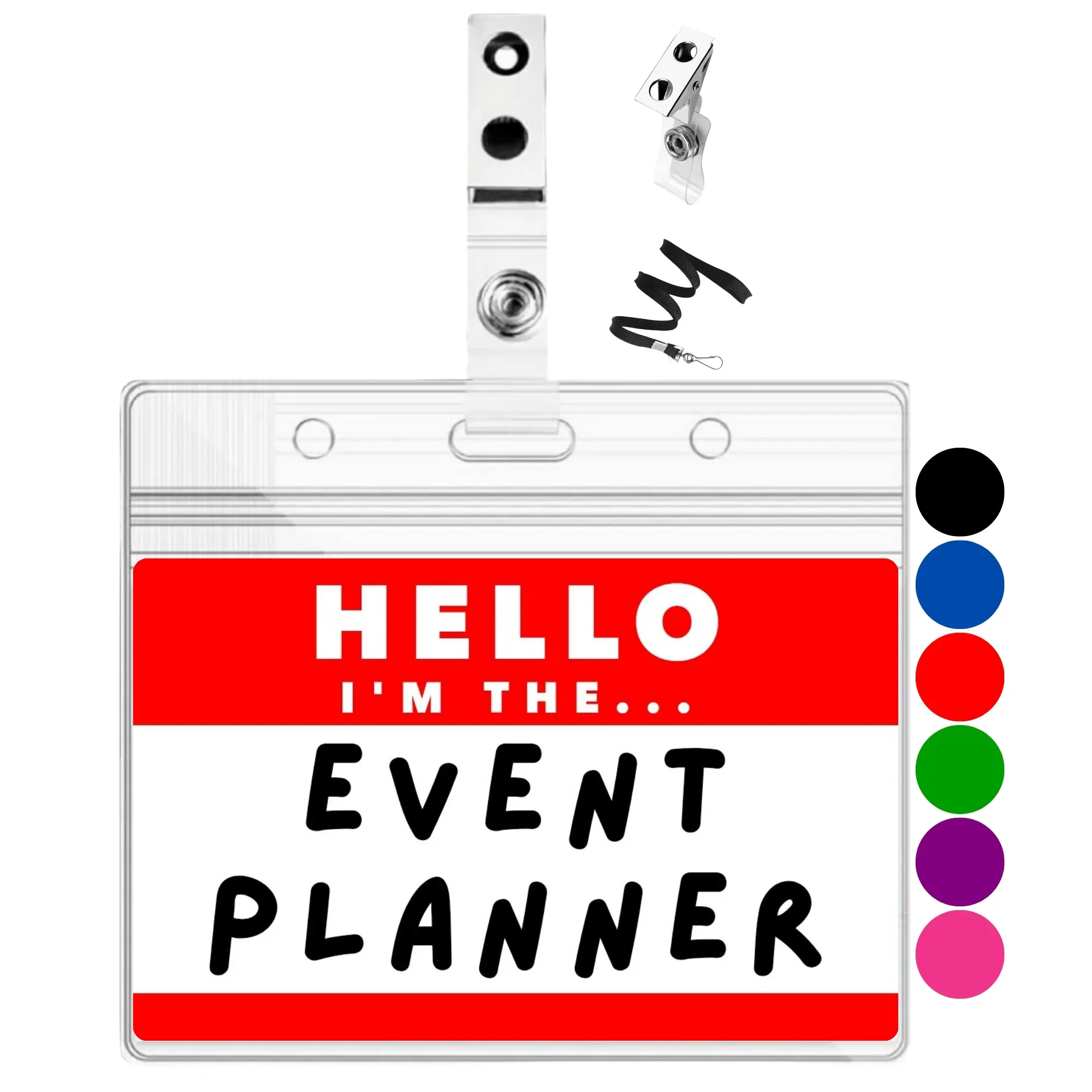 Event Planner ID Badge | Event Coordinator Name Tag | Event Planner Supplies | Staff ID Badge