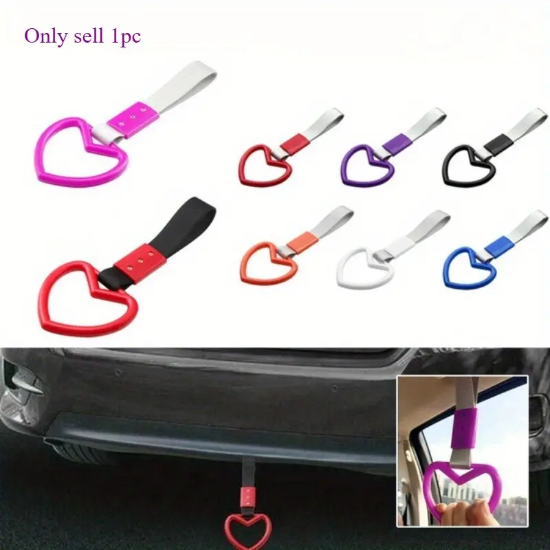 1Pc Traction rope core ring, car traction decorative strap, car ornament, train and bus handle handle strap, drifting charm strap, drifting front towing hook, Car Interior Accessory, Car Hanging Decoration, Car Accessories